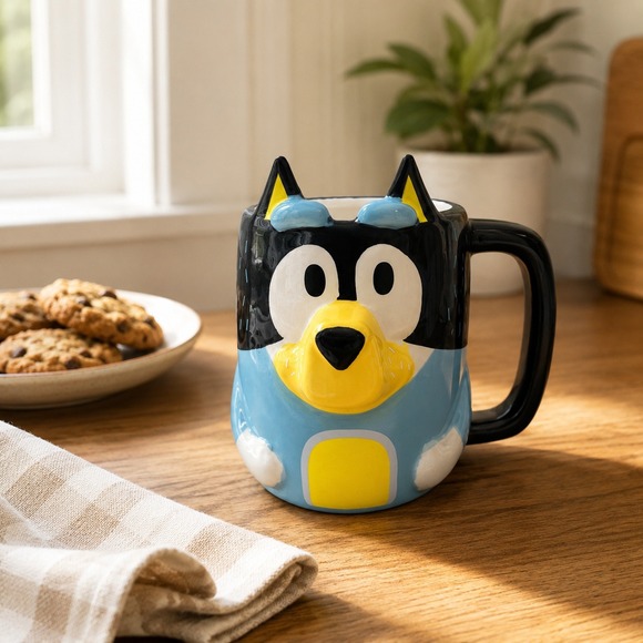 Other - Bluey Bingo 3D Ceramic Coffee Mug Blue Heeler Dog Character Cup